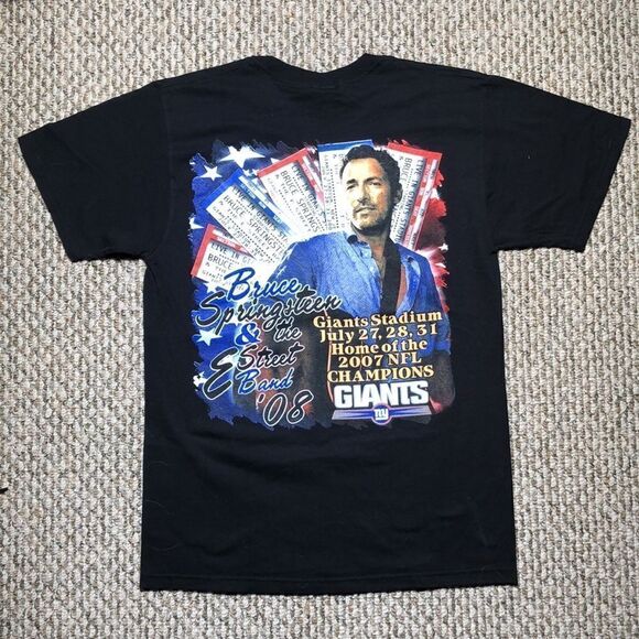 Vintage 2008 Bruce Springsteen & E Street Band Giants Stadium Tee | 2-Sided | M - Picture 4 of 5